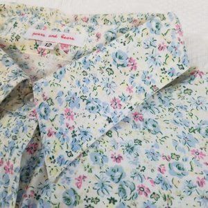 Cute Floral Pears & Bears Girls Shirt 12